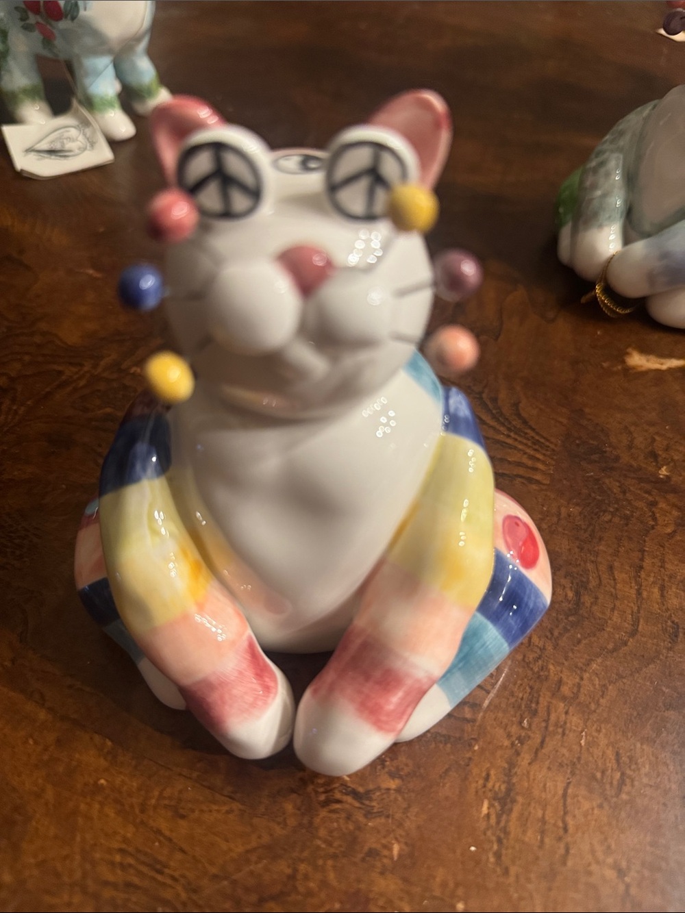 Vintage Whimsiclay peace and love Amy Lacombe 2002